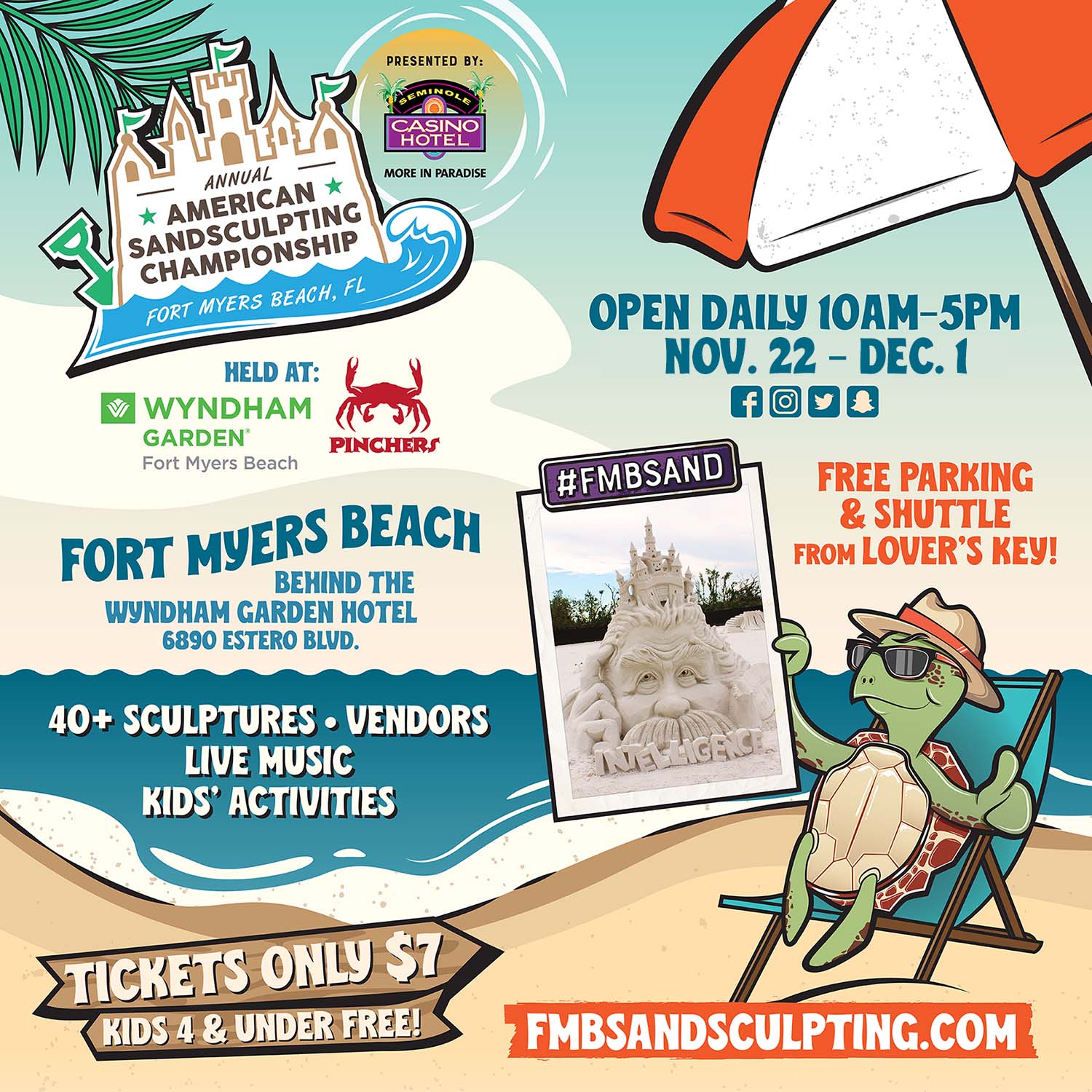 Sandsculpting Championship Fort Myers Beach, FL