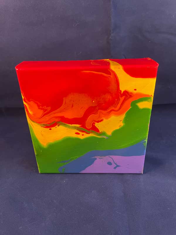 Rainbow Acrylic art for sale